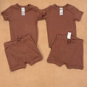 H&M Brown ribbed sets